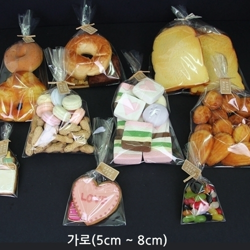 OPP 비닐봉투(접착없음) 쿠키 빵 베이킹 선물 포장 가로5~8cm 31가지 사이즈 [1,000장]